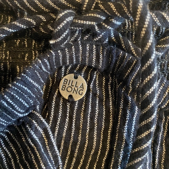 Billabong This Way Black and White Striped Jumpsuit Size Small - Picture 11 of 11